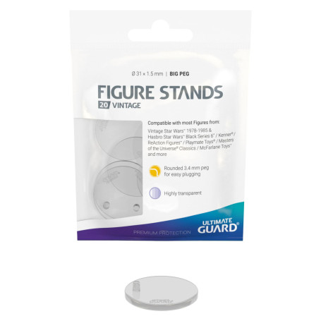 Ultimate Guard - Figure Stands Big Peg Vintage (20 Stück) - Sockel