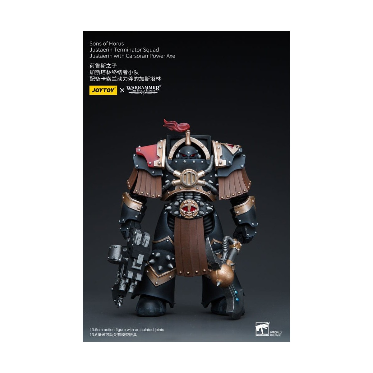 JoyToy - Sons of Horus - Justaerin Terminator Squad - Justaerin mit Carsoran Power Axe 1/18 - The Horus Heresy