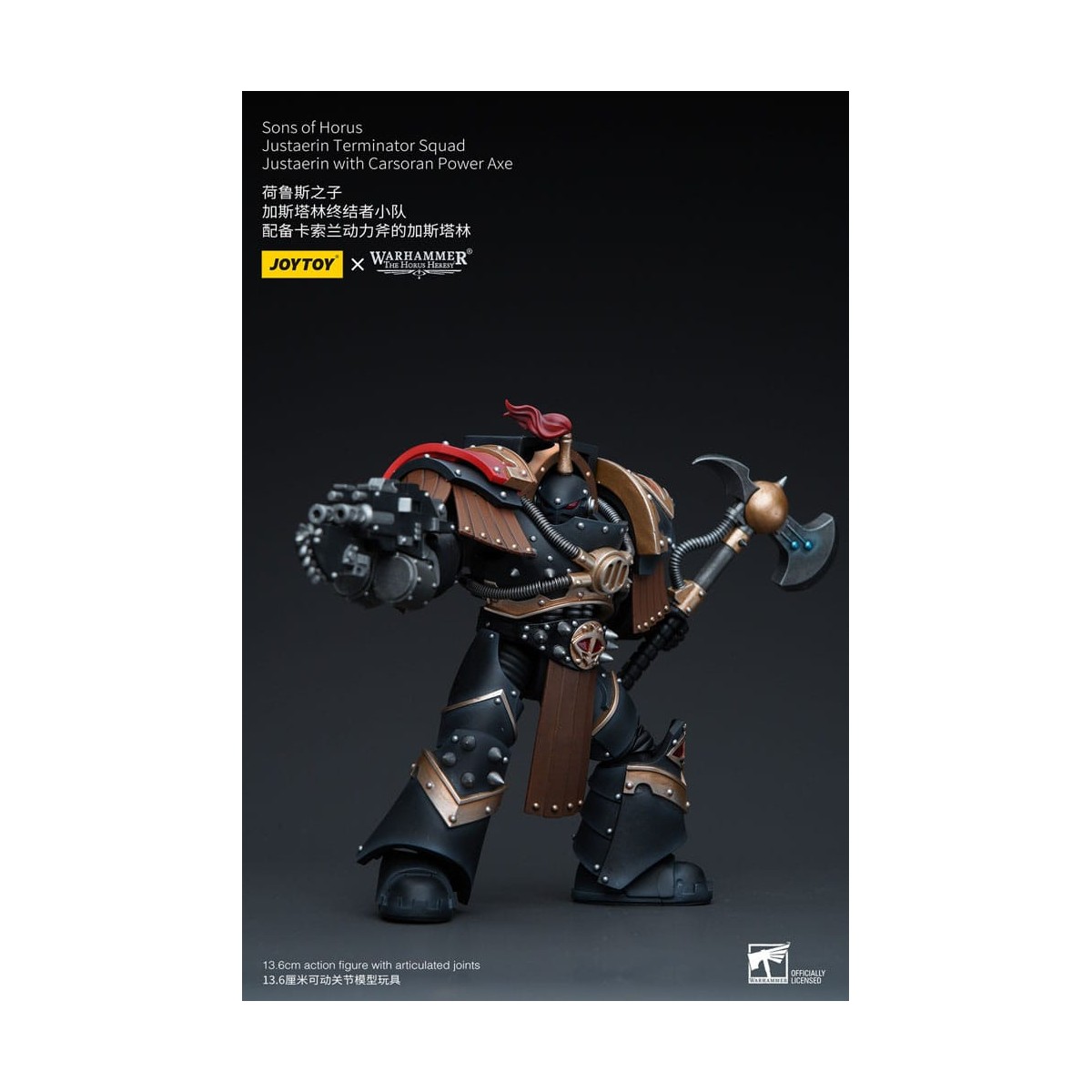 JoyToy - Sons of Horus - Justaerin Terminator Squad - Justaerin mit Carsoran Power Axe 1/18 - The Horus Heresy