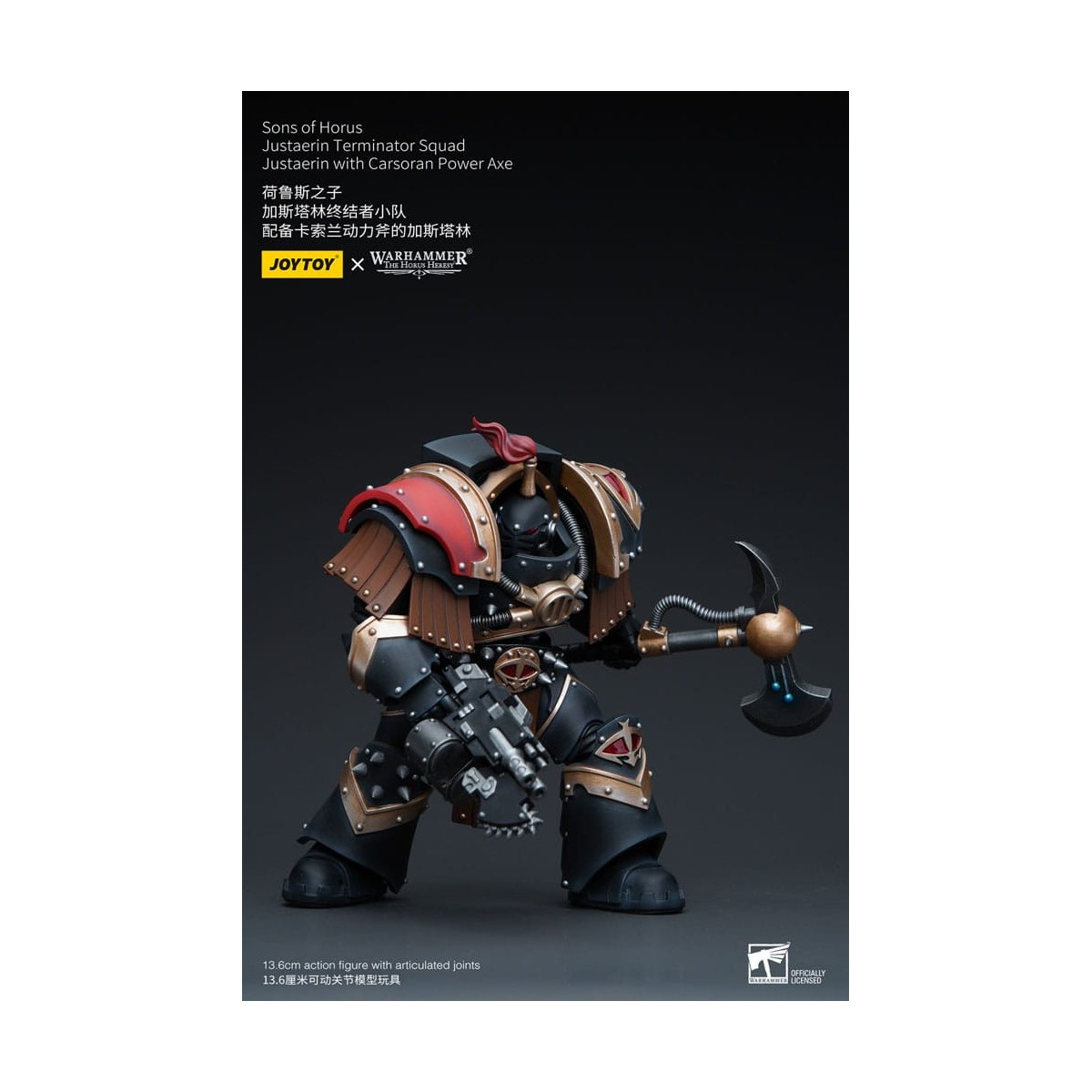 JoyToy - Sons of Horus - Justaerin Terminator Squad - Justaerin mit Carsoran Power Axe 1/18 - The Horus Heresy