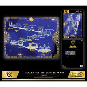 Cartoon Kingdom - Saint Seiya Golden Poster Sanctuary 40X30cm - Die Ritter des Zodiakus