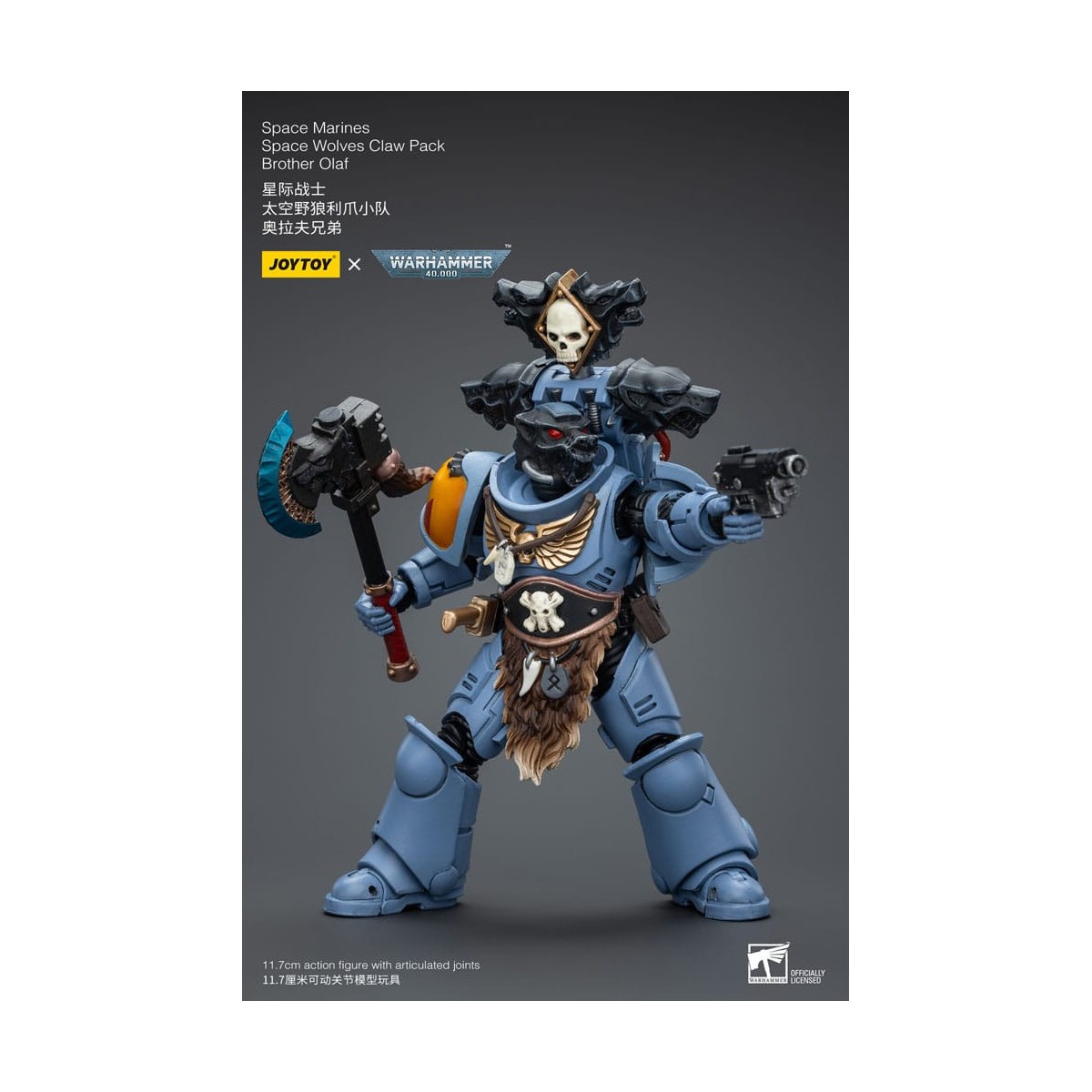 JoyToy Space Marines - Space Wolves - Claw Pack Brother Olaf 1/18 - Warhammer 40K