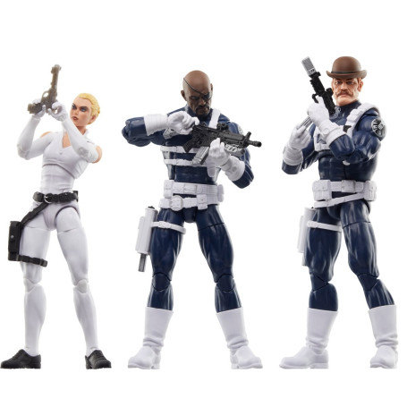 Marvel Legends - S.H.I.E.L.D. 3 pack - Sharon Carter - Nick Fury - Dum Dum Dugan