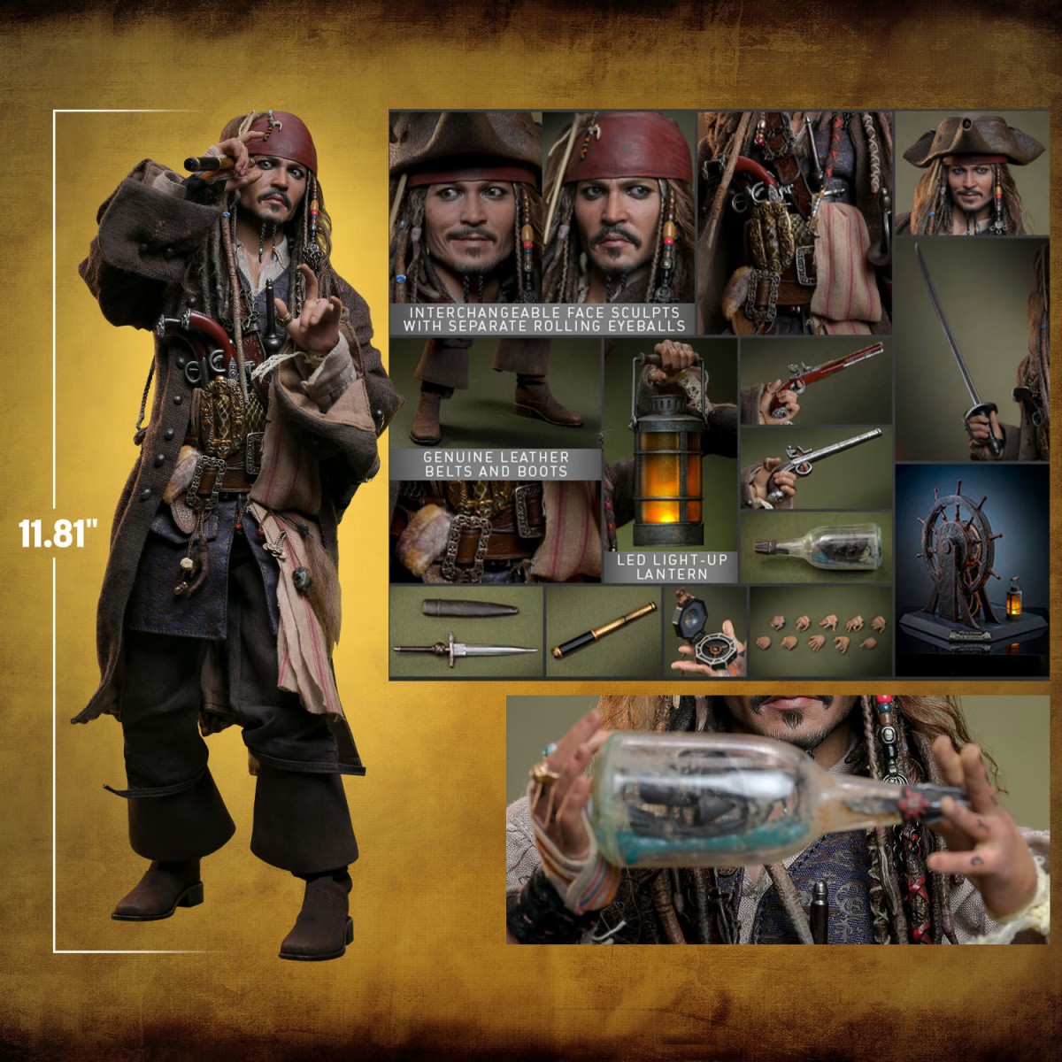 Hot Toys Pirates of the Caribbean - Jack Sparrow Sammleredition - Dead Men Tell No Tales