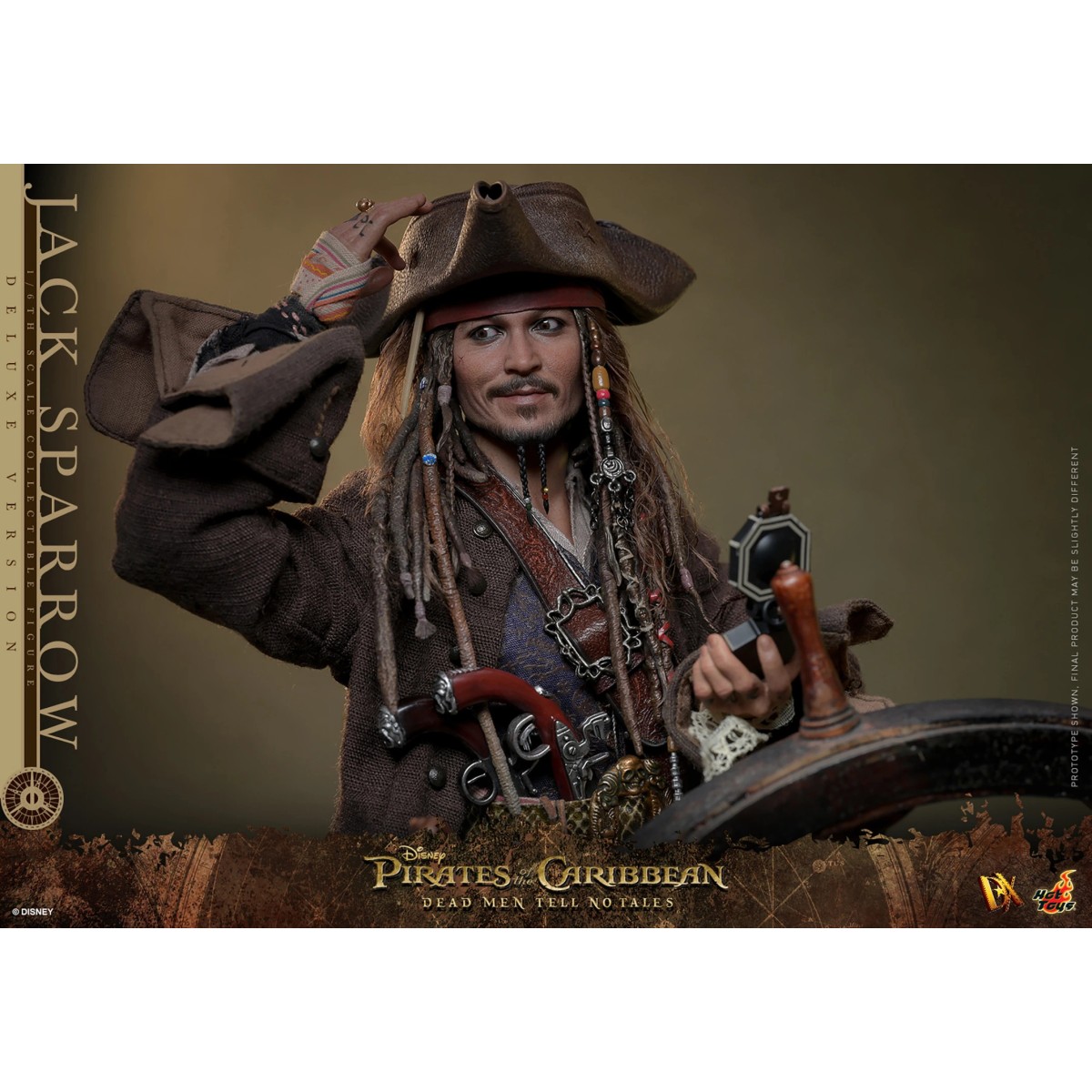 Hot Toys Pirates of the Caribbean - Jack Sparrow Deluxe Edition - Dead Men Tell No Tales