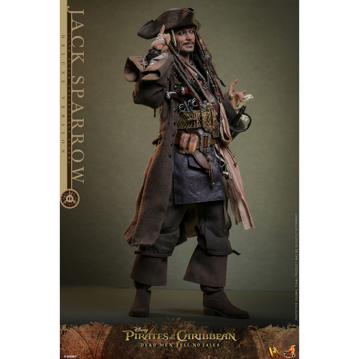 Hot Toys Pirates of the Caribbean - Jack Sparrow Deluxe Edition - Dead Men Tell No Tales