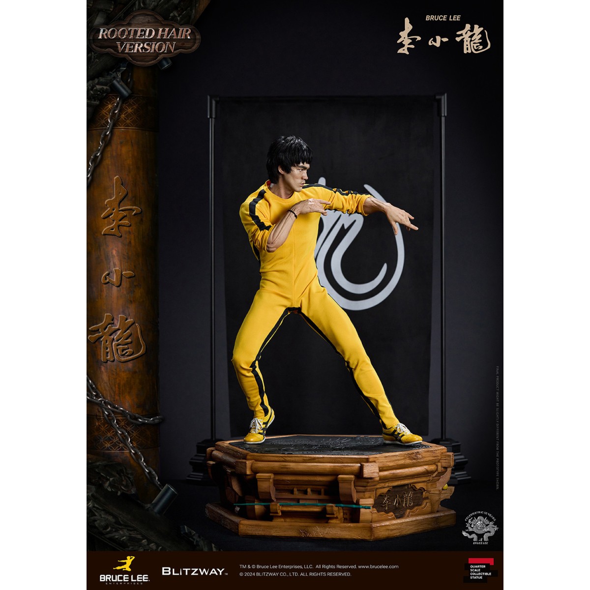 Blitzway - Bruce Lee Rooted Hair Ver. 1/4 - 50th Anniversary Tribute - Das Spiel des Todes