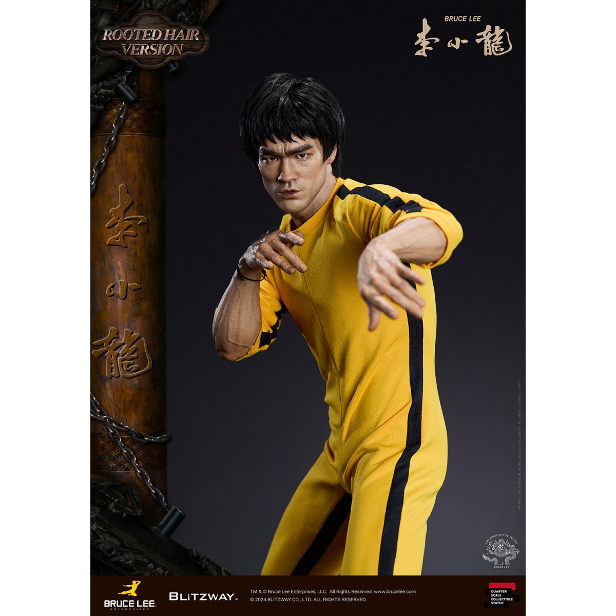 Blitzway - Bruce Lee Rooted Hair Ver. 1/4 - 50th Anniversary Tribute - Das Spiel des Todes