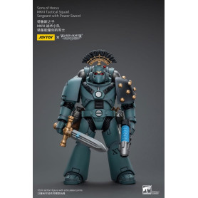 JoyToy Space Marines - Sons of Horus - MKIV Tactical Squad Sergeant with Power Sword 1/18 - Warhammer 40K