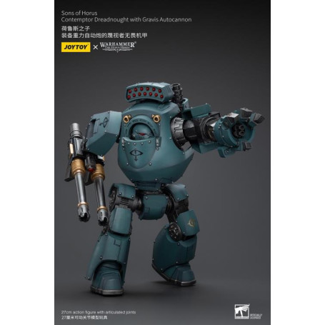 JoyToy Space Marines - Sons of Horus - Contemptor Dreadnought with Gravis Autocannon 1/18 - The Horus Heresy