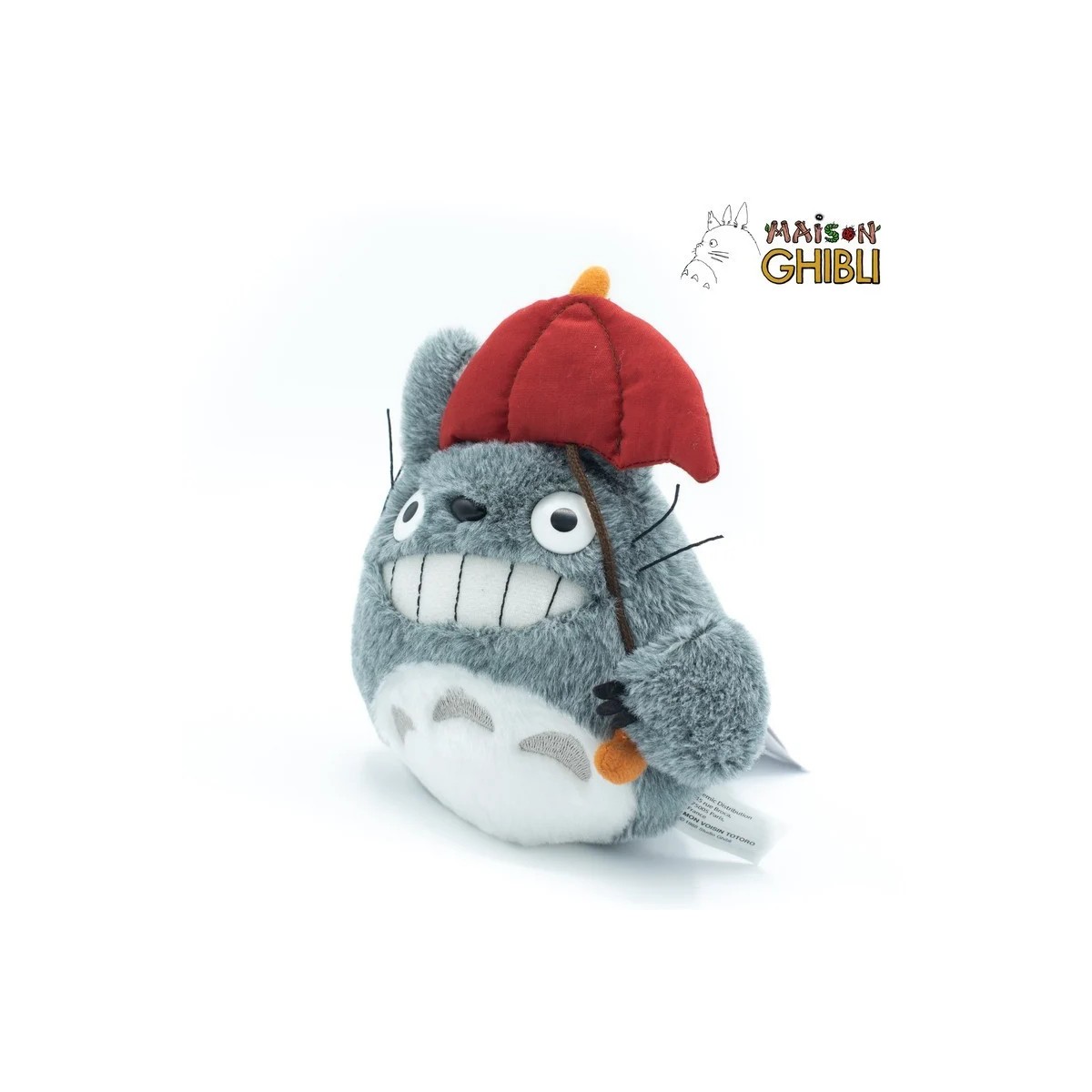 Maison Ghibli Plüschtier Totoro mit Regenschirm Rot - Mein Nachbar Totoro