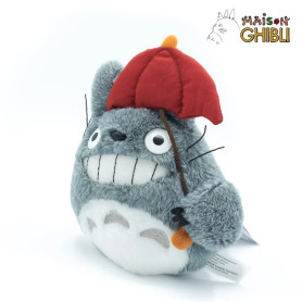 Maison Ghibli Plüschtier Totoro mit Regenschirm Rot - Mein Nachbar Totoro