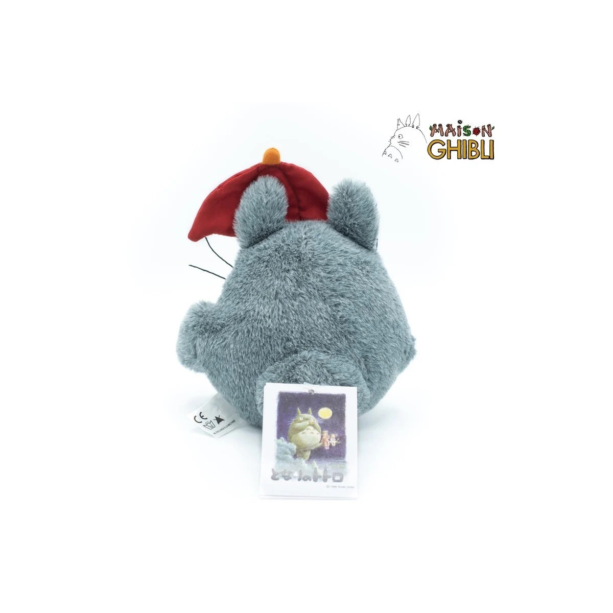 Maison Ghibli Plüschtier Totoro mit Regenschirm Rot - Mein Nachbar Totoro