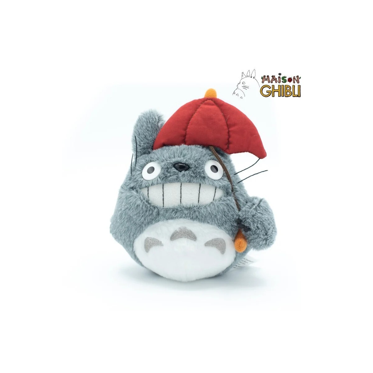 Maison Ghibli Plüschtier Totoro mit Regenschirm Rot - Mein Nachbar Totoro