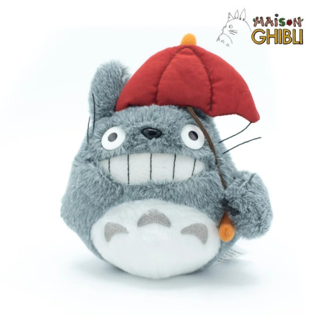 Maison Ghibli Plüschtier Totoro mit Regenschirm Rot - Mein Nachbar Totoro