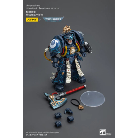 JoyToy - Space Marines - Ultramarines - Librarian in Terminator Armour 1/18 - Warhammer 40K