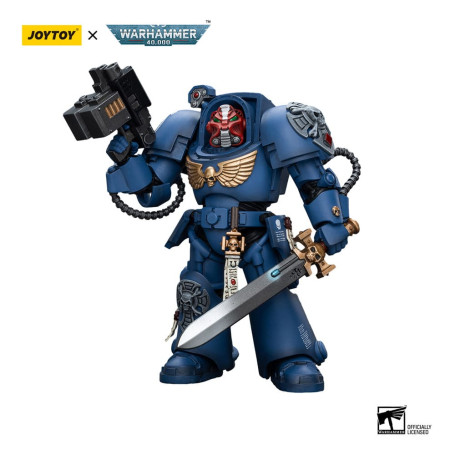 JoyToy - Ultramarines - Terminator Squad Sergeant mit Power Sword und Teleport Homer 1/18 - WH40K