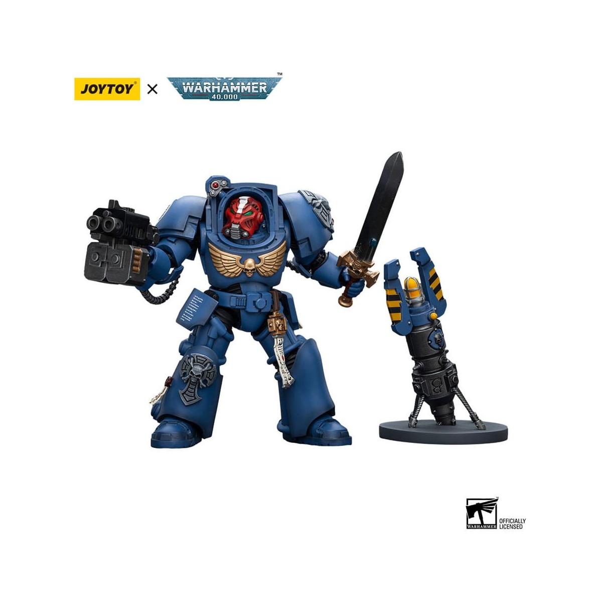 JoyToy - Ultramarines - Terminator Squad Sergeant mit Power Sword und Teleport Homer 1/18 - WH40K