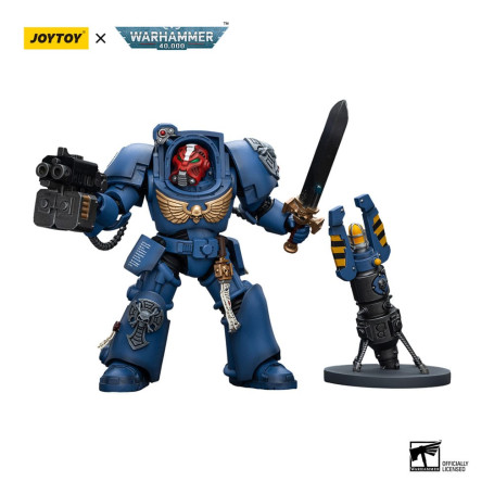 JoyToy - Ultramarines - Terminator Squad Sergeant mit Power Sword und Teleport Homer 1/18 - WH40K