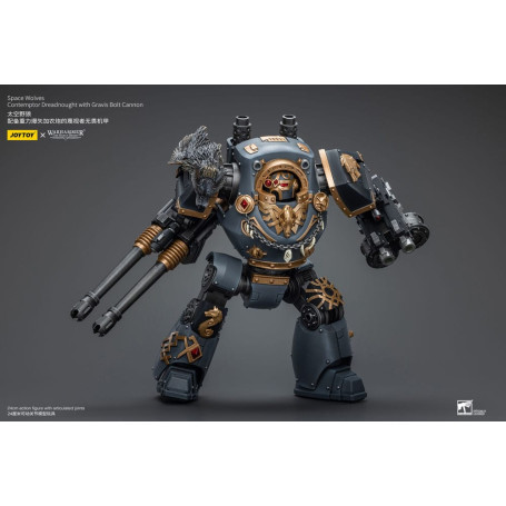 JoyToy Space Marines - Space Wolves - Contemptor Dreadnought with Gravis Bolt Cannon 1/18 - The Horus Heresy
