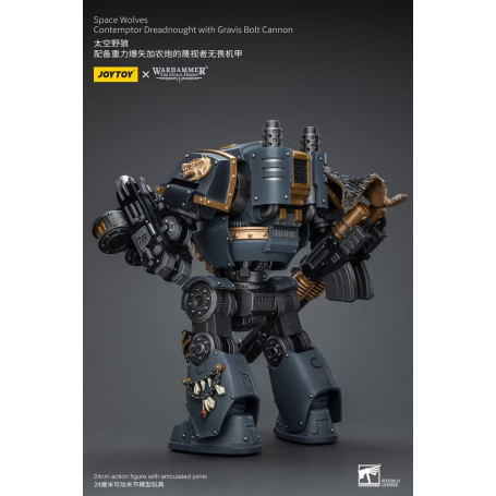 JoyToy Space Marines - Space Wolves - Contemptor Dreadnought with Gravis Bolt Cannon 1/18 - The Horus Heresy