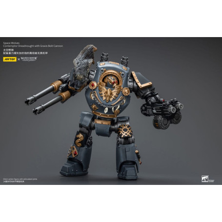 JoyToy Space Marines - Space Wolves - Contemptor Dreadnought with Gravis Bolt Cannon 1/18 - The Horus Heresy