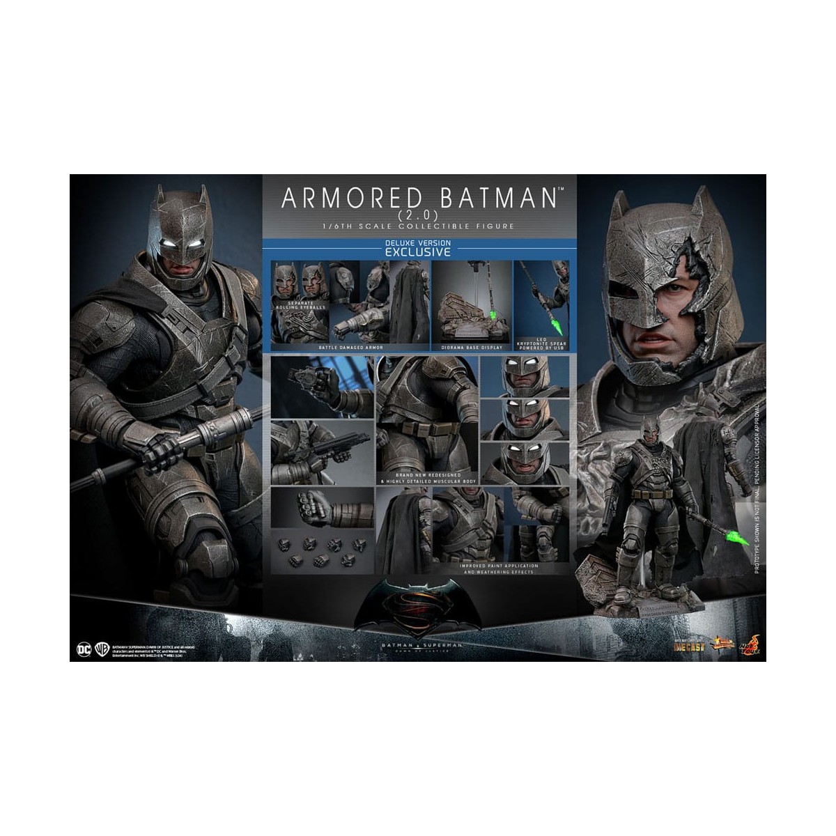 Hot Toys - DC Comics - Armored Batman 2.0 DX - Batman v Superman - MMS 1/6