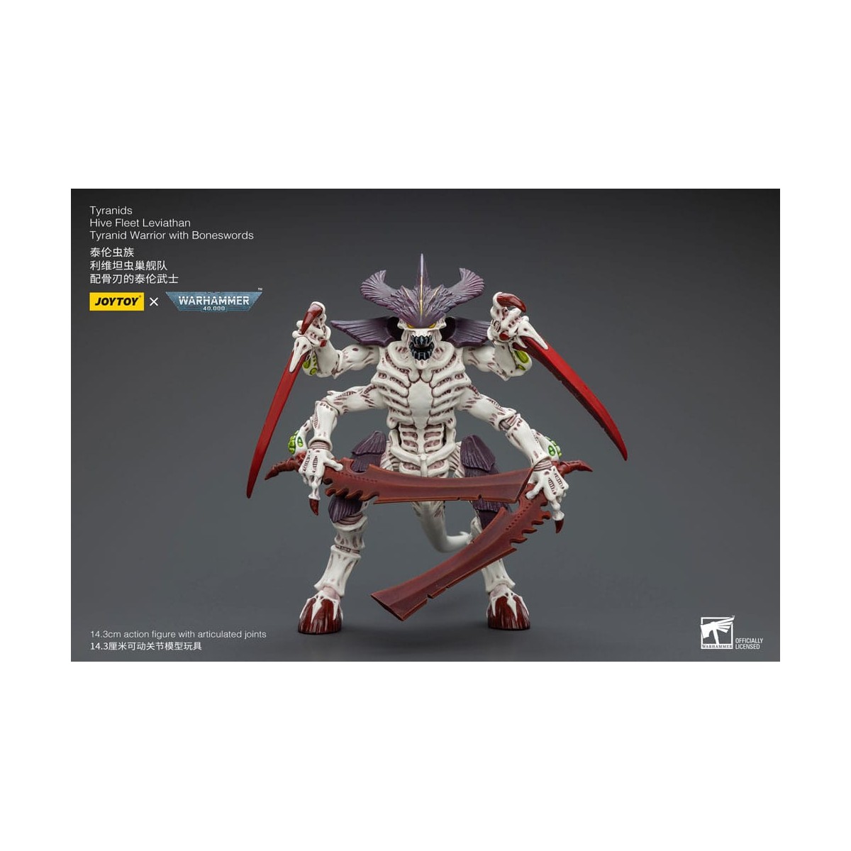 JoyToy Tyranids - Hive Fleet Leviathan Warrior with Boneswords 1/18 - Warhammer 40K