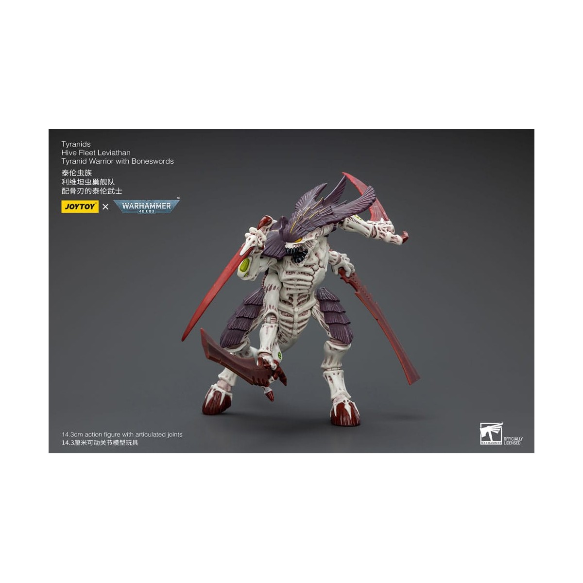 JoyToy Tyranids - Hive Fleet Leviathan Warrior with Boneswords 1/18 - Warhammer 40K