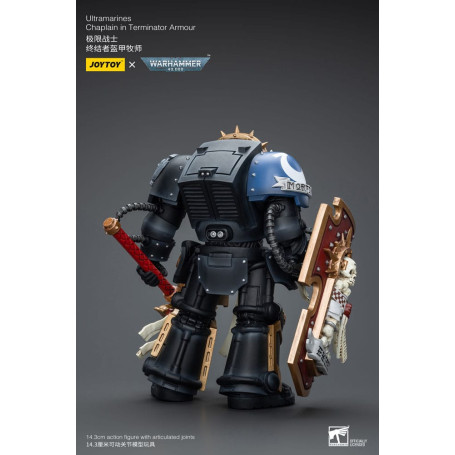 JoyToy Space Marines - Ultramarines - Chaplain in Terminator Armour 1/18 - Warhammer 40K