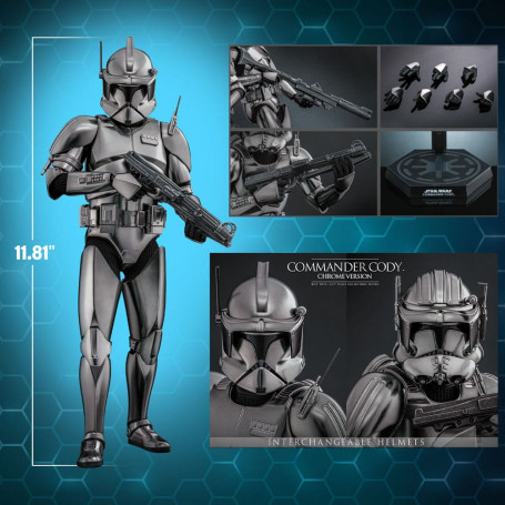Hot Toys Star Wars - Commander Cody Chrome Version Exclusive MMS 1/6