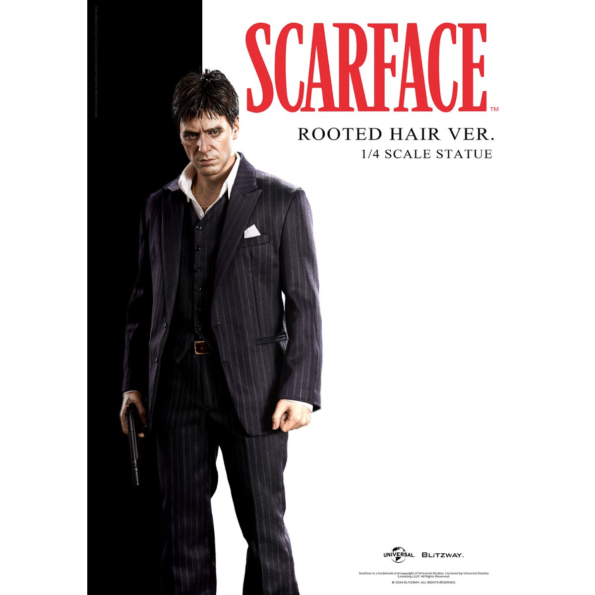 Blitzway Superb Scale Statue - Tony Montana Rooted Hair 1/4 - Scarface