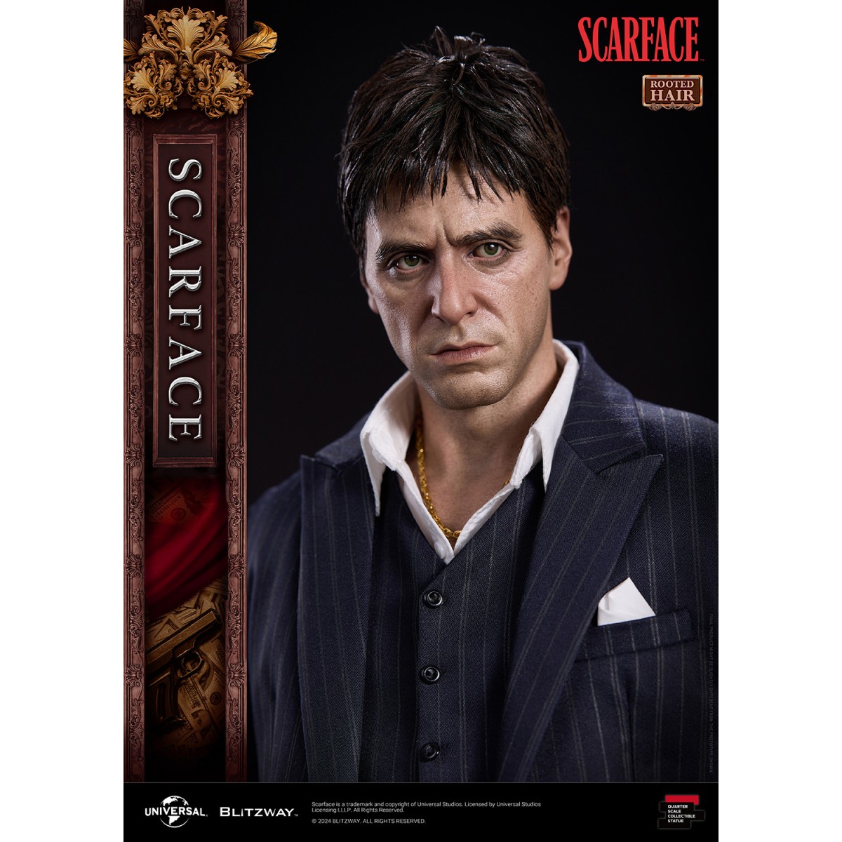 Blitzway Superb Scale Statue - Tony Montana Rooted Hair 1/4 - Scarface