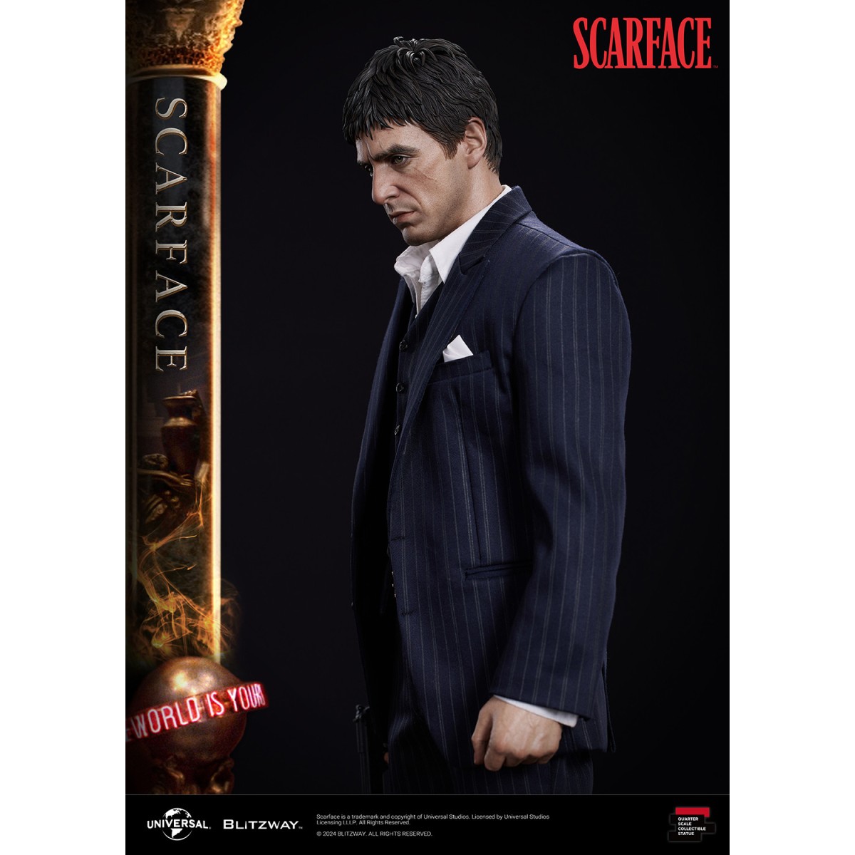 Blitzway Superb Scale Statue - Tony Montana 1/4 - Scarface