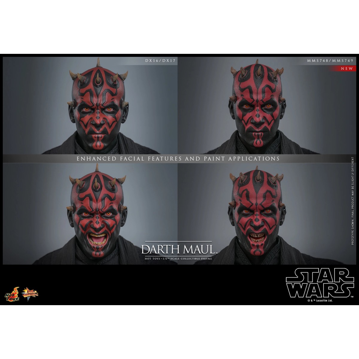 Hot Toys Star Wars The Phantom Menace - Darth Maul 2.0 Sammleredition MMS 1/6