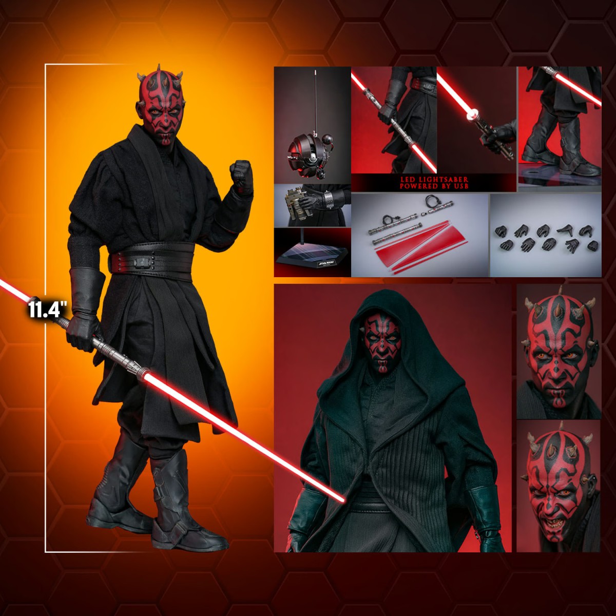 Hot Toys Star Wars The Phantom Menace - Darth Maul 2.0 Sammleredition MMS 1/6