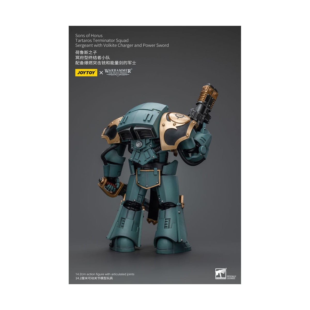 JoyToy - Sons of Horus - Tartaros Terminator Squad Sergeant With Volkite Charger And Power Sword 1/18