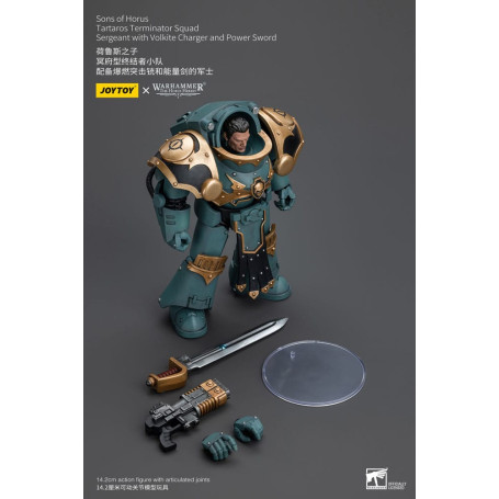 JoyToy - Sons of Horus - Tartaros Terminator Squad Sergeant With Volkite Charger And Power Sword 1/18