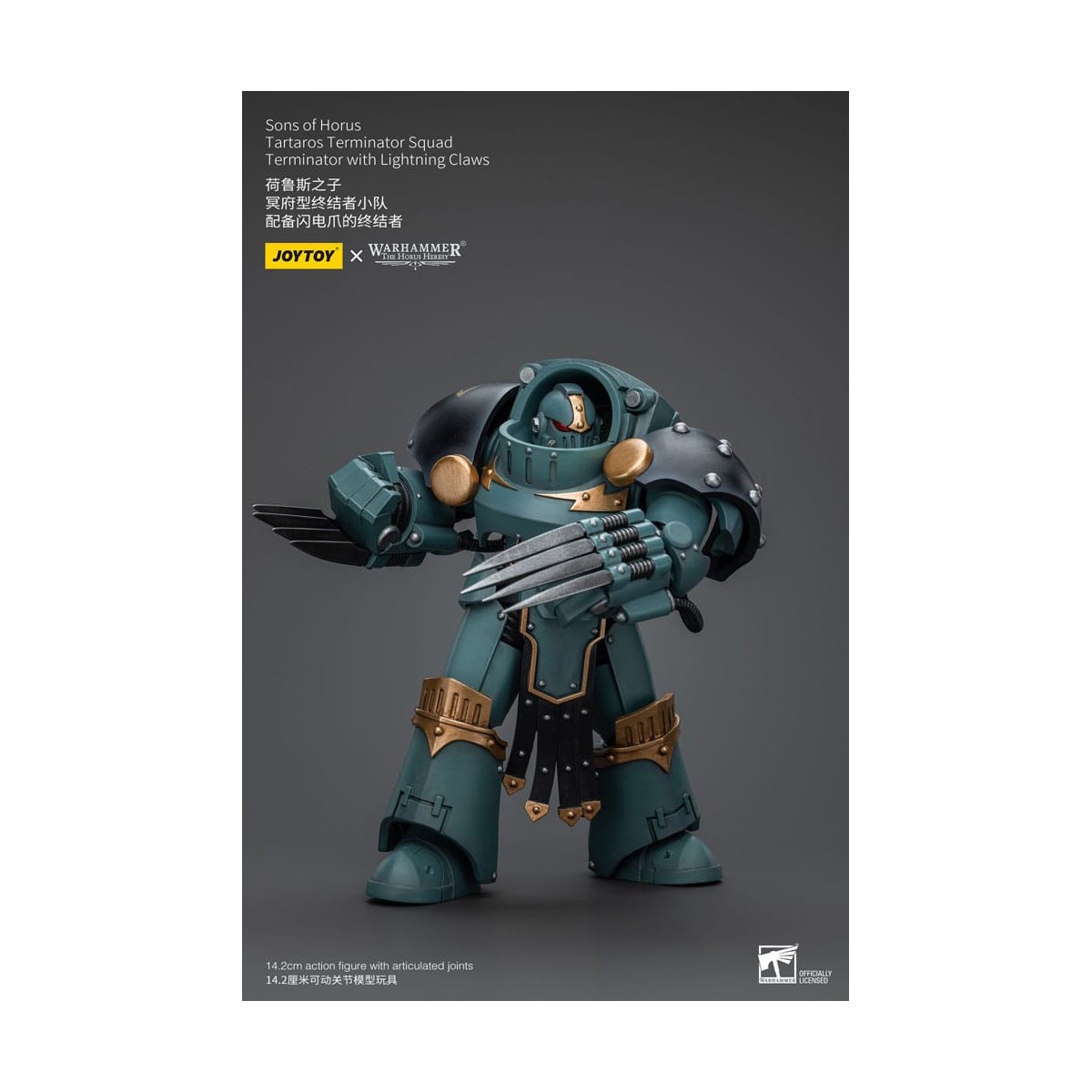 JoyToy - Sons of Horus - Tartaros Terminator Squad Terminator With Lightning Claws 1/18 - WH40K