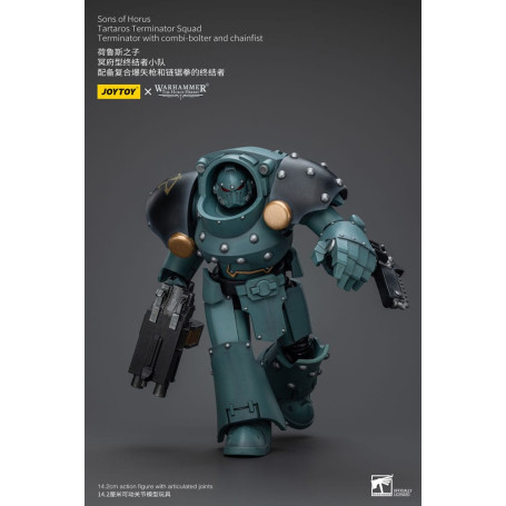 JoyToy - Sons of Horus - Tartaros Terminator Squad Terminator With Combi-Bolter And Chainfist 1/18 - WH40K