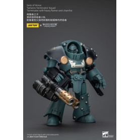 JoyToy - Sons of Horus - Tartaros Terminator Squad Terminator With Heavy Flamer And Chainfist 1/18 - WH40K