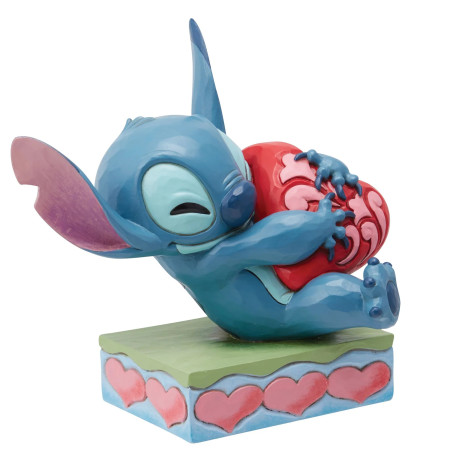 Enesco - Disney Tradition by Jim Shore - Lilo und Stich - Stitch knuddelt ein Herz
