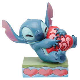 Enesco - Disney Tradition by Jim Shore - Lilo und Stich - Stitch knuddelt ein Herz