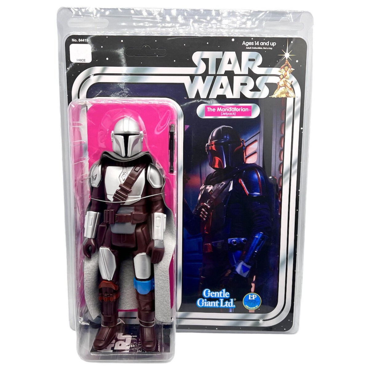 Gentle Giant Star Wars Figurine Jumbo Vintage Kenner The Mandalorian (Beskar Armor)