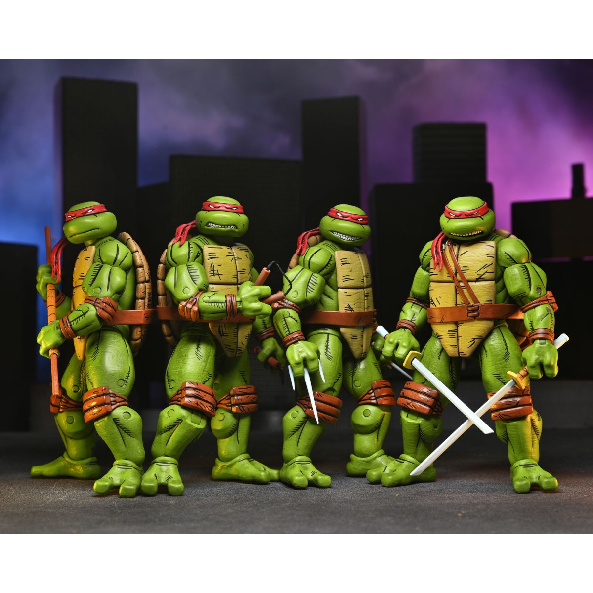 NECA - Mirage Comics - LEONARDO, RAPHAEL, MICHELANGELO & DONATELLO SET - TMNT