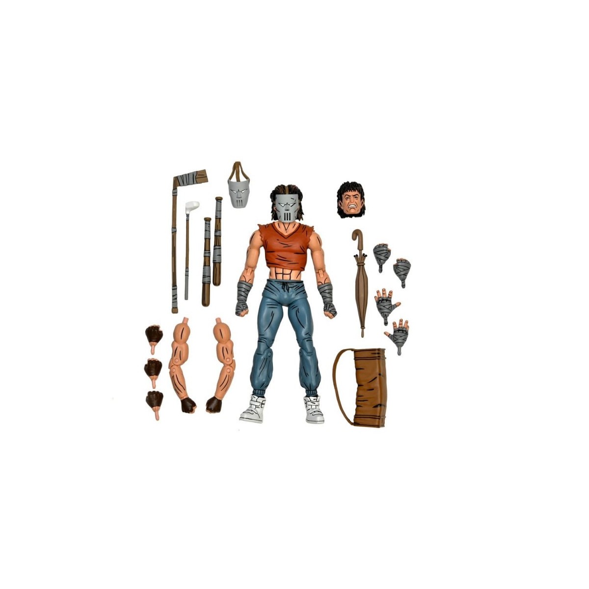 NECA - Mirage Comics Casey Jones in Red Shirt TMNT - Teenage Mutant Ninja Turtles