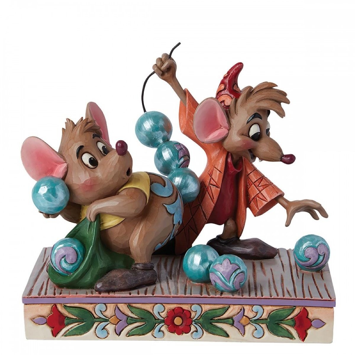 Enesco Disney - Aschenputtel Jaq und Gus fädeln Perlen auf - Tradition by Jim Shore
