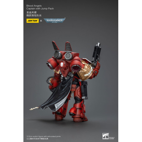 JoyToy Space Marines - Blood Angels Captain With Jump Pack - 1/18 - Warhammer 40K