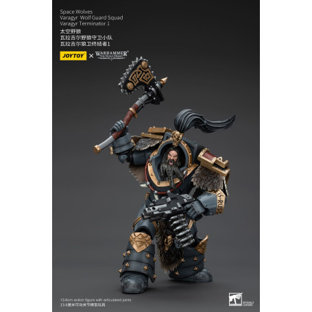 JoyToy Space Marines - Space Wolves - Varagyr Wolf Guard Squad - Varagyr Terminator 1 1/18 - Warhammer 40K