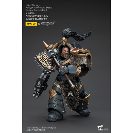 JoyToy Space Marines - Space Wolves - Varagyr Wolf Guard Squad - Varagyr Terminator 4 1/18 - Warhammer 40K